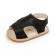 Sandalute negre cu arici pentru baietei (marime disponibila: 3-6 luni (marimea
