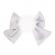 Set 2 clame pentru fetite - fundita cu pufulet (culoare: albastru)