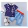 Costum bebelusi cu tricou - note muzicale (marime disponibila: 9-12 luni