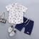 Costum cu camasuta alba - elemente marine (marime disponibila: 18-24 luni)