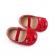 Pantofiori cu fundita, rosii din lac (marime disponibila: 3-6 luni (marimea 18