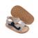 Sandalute gri cu insertie neagra pentru baietei (marime disponibila: 3-6 luni