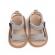 Sandalute gri cu insertie neagra pentru baietei (marime disponibila: 3-6 luni