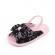 Sandalute roz cu danteluta bleumarine (marime disponibila: 3-6 luni (marimea 18