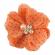 Clama pentru fetite - floricica cu bulinute (culoare: maro)