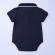 Costum elegant cu body bleumarine tip polo (marime disponibila: 12-18 luni
