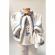 Set botez traditional baietel, trusou botez landou, lumanare si costum national