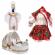 Set botez traditional fetita, trusou botez landou, lumanare si costum national