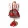 Set botez traditional fetita, trusou botez landou, lumanare si costum