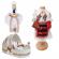 Set botez traditional fetita, trusou botez landou, lumanare si costum