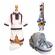 Set costum botez, trusou si lumanare personalizata, decor traditional, denikos®