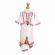 Set costumas popular, trusou si lumanare personalizata, decor traditional,