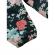Compleu cu body roz si pantaloni verzi inflorati (marime disponibila: 9-12 luni