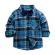 Costumas cu blugi si camasuta in carouri albastre (marime disponibila: 12-18