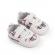 Pantofiori albi in carouri pentru baietei (marime disponibila: 9-12 luni