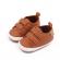 Pantofiori maro cu barete cu arici (marime disponibila: 3-6 luni (marimea 18