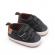 Pantofiori negri cu barete cu arici (marime disponibila: 3-6 luni (marimea 18