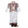 Set botez traditional baiat, trusou botez landou, lumanare si costum national,