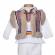 Set botez traditional baiat, trusou botez landou, lumanare si costum national,