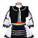 Set costum national fetita, trusou botez landou si lumanare, decor traditional,