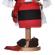 Set costum popular fata, trusou botez landou si lumanare, decor traditional,