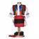 Set costum popular fetita, trusou botez landou si lumanare, decor traditional,