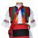 Set costum popular fetita, trusou botez landou si lumanare, decor traditional,