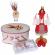 Set costum rochita populara, trusou botez, cutie trusou si lumanare, decor