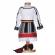 Set costum traditional fata, trusou botez landou si lumanare, decor national,