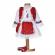 Set rochita populara fata, trusou botez landou si lumanare, decor traditional,