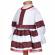 Set rochita traditionala fata, trusou botez landou si lumanare, decor national,