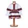 Set rochita traditionala fata, trusou botez landou si lumanare, decor national,