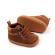 Ghetute maro pentru bebelusi cu sireturi din elastic (marime disponibila: 6-9