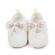 Pantofiori albi cu dantela inflorata (marime disponibila: 6-9 luni (marimea 19