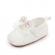 Pantofiori albi cu dantela inflorata (marime disponibila: 6-9 luni (marimea 19