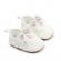 Pantofiori albi cu dantela inflorata (marime disponibila: 6-9 luni (marimea 19