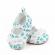 Pantofiori albi cu danteluta cu floricele verzi (marime disponibila: 3-6 luni