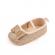 Pantofiori aurii cu fundita delicata (marime disponibila: 3-6 luni (marimea 18