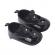 Pantofiori bebelusi, negri, lacuiti, cu floricele (marime disponibila: 6-9 luni