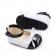 Pantofiori eleganti alb cu negru pentru bebelusi (marime disponibila: 3-6 luni