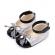 Pantofiori eleganti argintiu cu negru pentru bebelusi (marime disponibila: 6-9