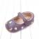 Pantofiori mov cu floricele colorate brodate (marime disponibila: 6-12 luni