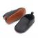 Pantofiori negri tip mocasinii cu perforatii (marime disponibila: 3-6 luni