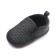 Pantofiori negri tip mocasinii cu perforatii (marime disponibila: 3-6 luni