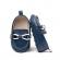 Pantofiori tip mocasini, bleumarin, cu fir alb impletit (marime disponibila: