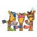 Joc educativ girafe cu fular giraffes in scarves