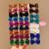Set de 2 clame - fundite sclipicioase (culoare: albastru)