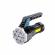 Lanterna puternica de mana, abs, lumini laterale cob,7 led, 2 in 1, afisare procentaj baterie, lumina alba