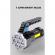 Lanterna puternica de mana, abs, lumini laterale cob,7 led, 2 in 1, afisare procentaj baterie, lumina alba