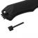 Cutit de vanatoare ideallstore®, survival spirit, otel inoxidabil, amnar, 30.5 cm, negru, teaca inclusa